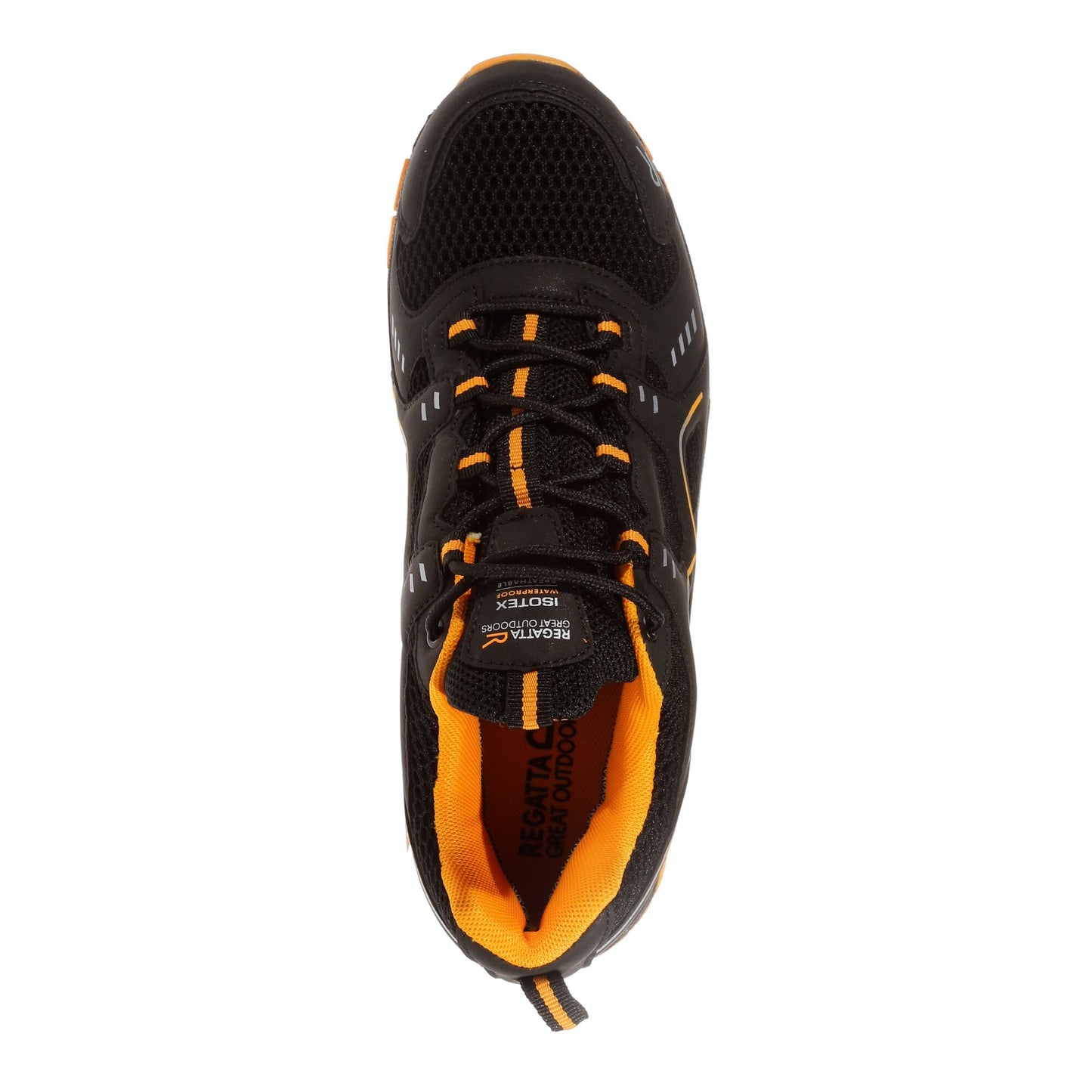 Men's Vendeavour Waterproof Walking Shoes - Black/Regatta Orange