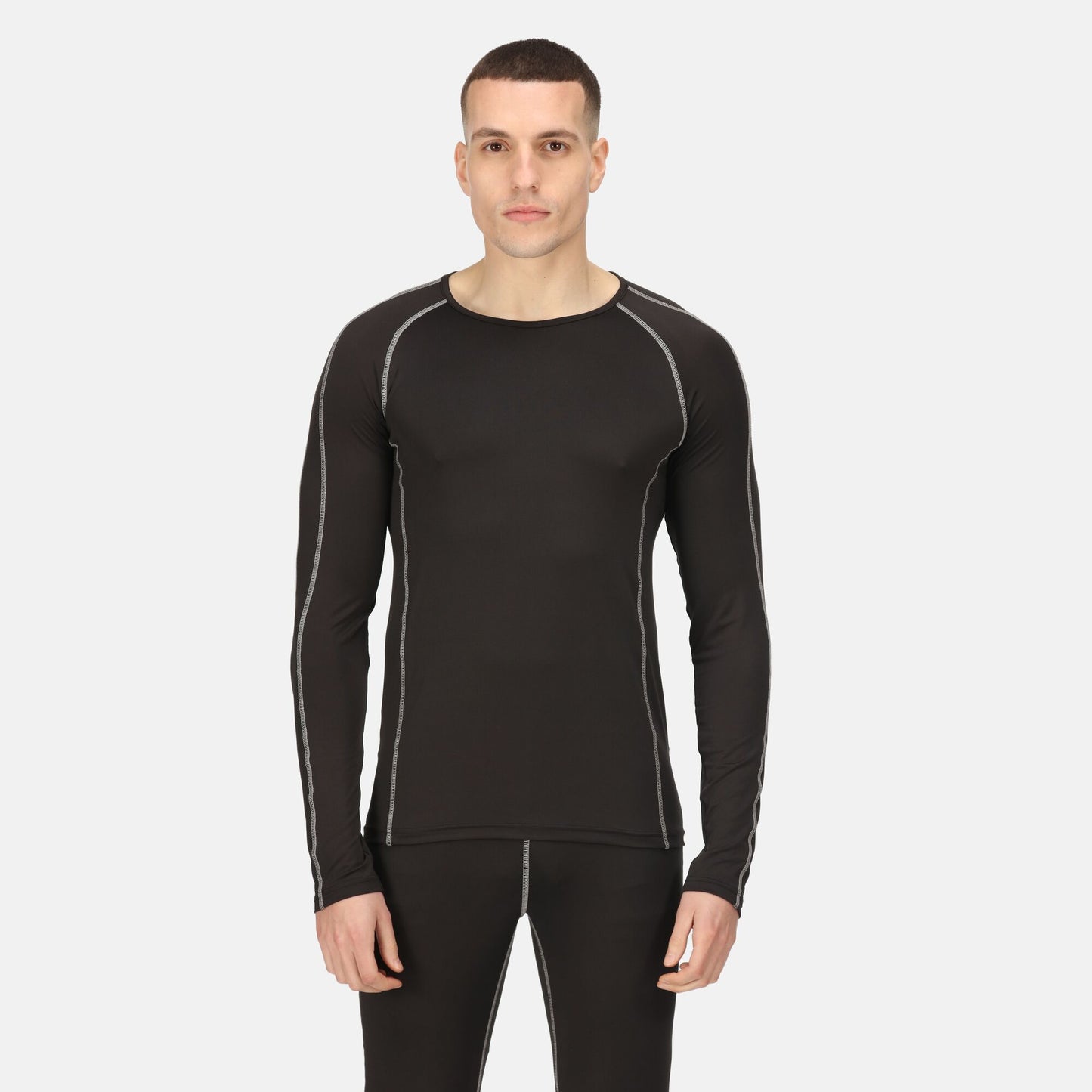 Regatta Mens Long Sleeve Base Layer - Black