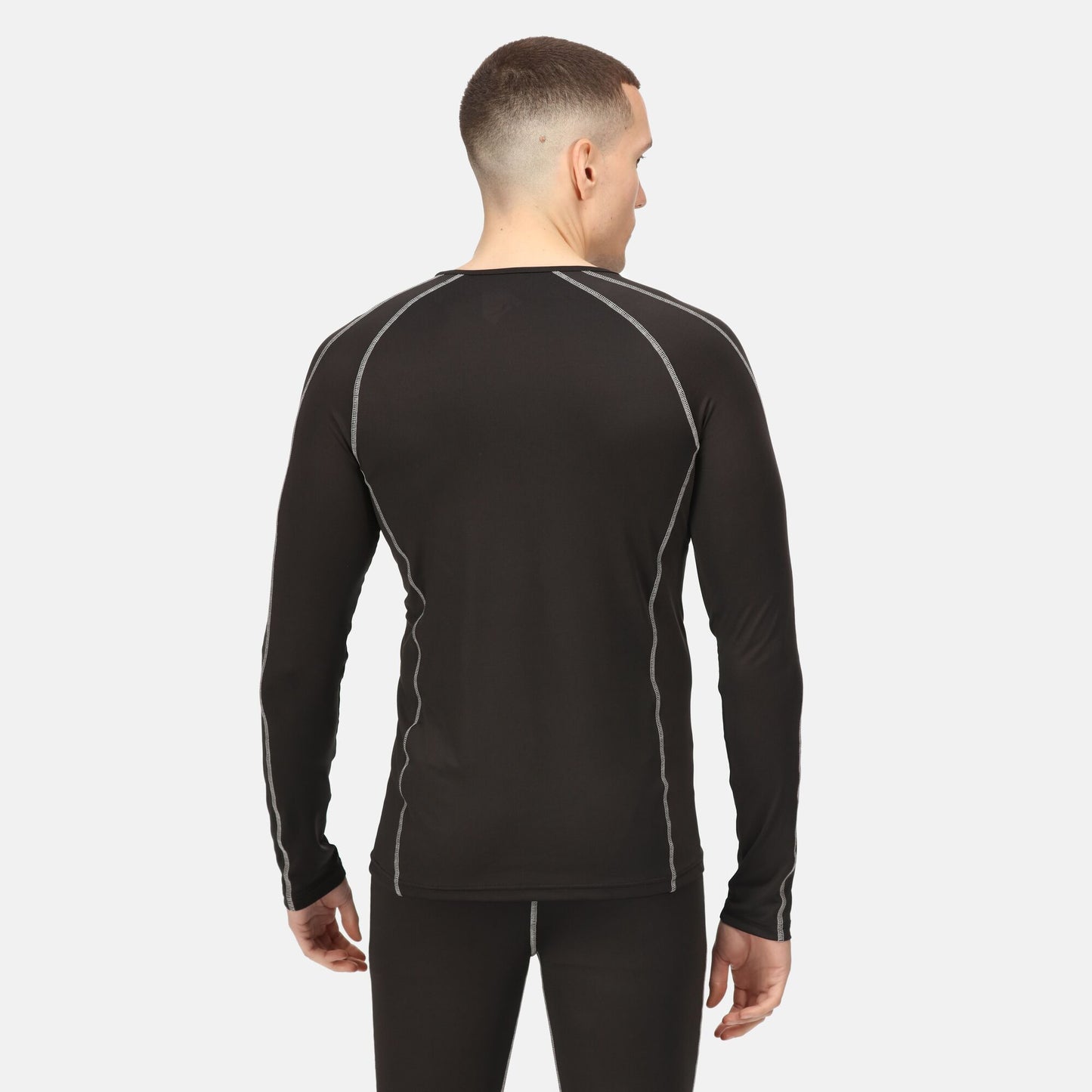 Regatta Mens Long Sleeve  Base Layer - Black