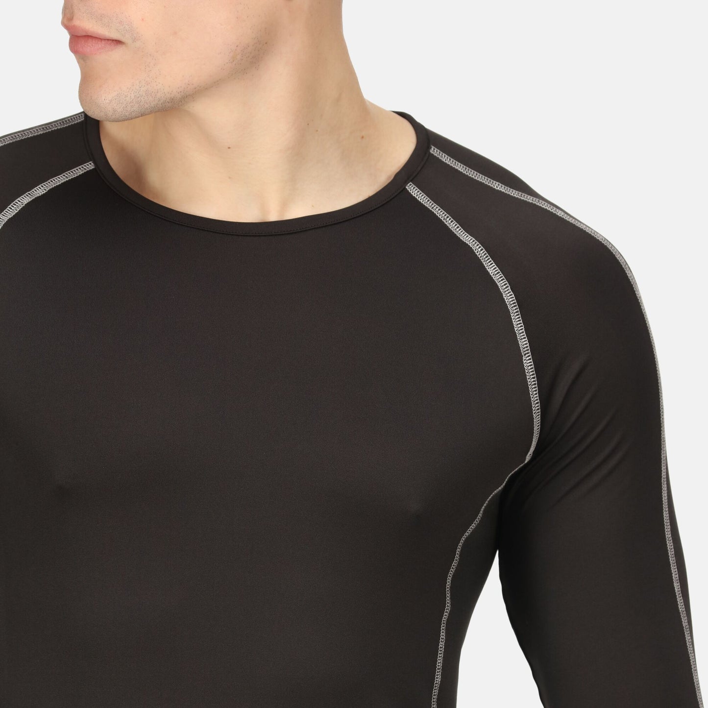 Regatta Mens Long Sleeve  Base Layer - Black