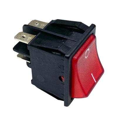 W4 250V Double Pole Rocker Illuminated On/Off Switch