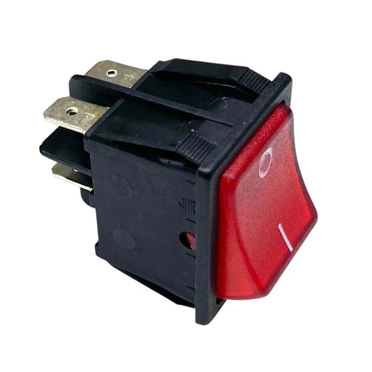 W4 250V Double Pole Rocker Illuminated On/Off Switch
