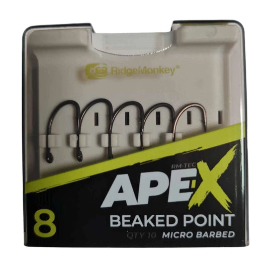 RidgeMonkey Ape-X Beaked Point Barbed - Size 8 - Pack of 5