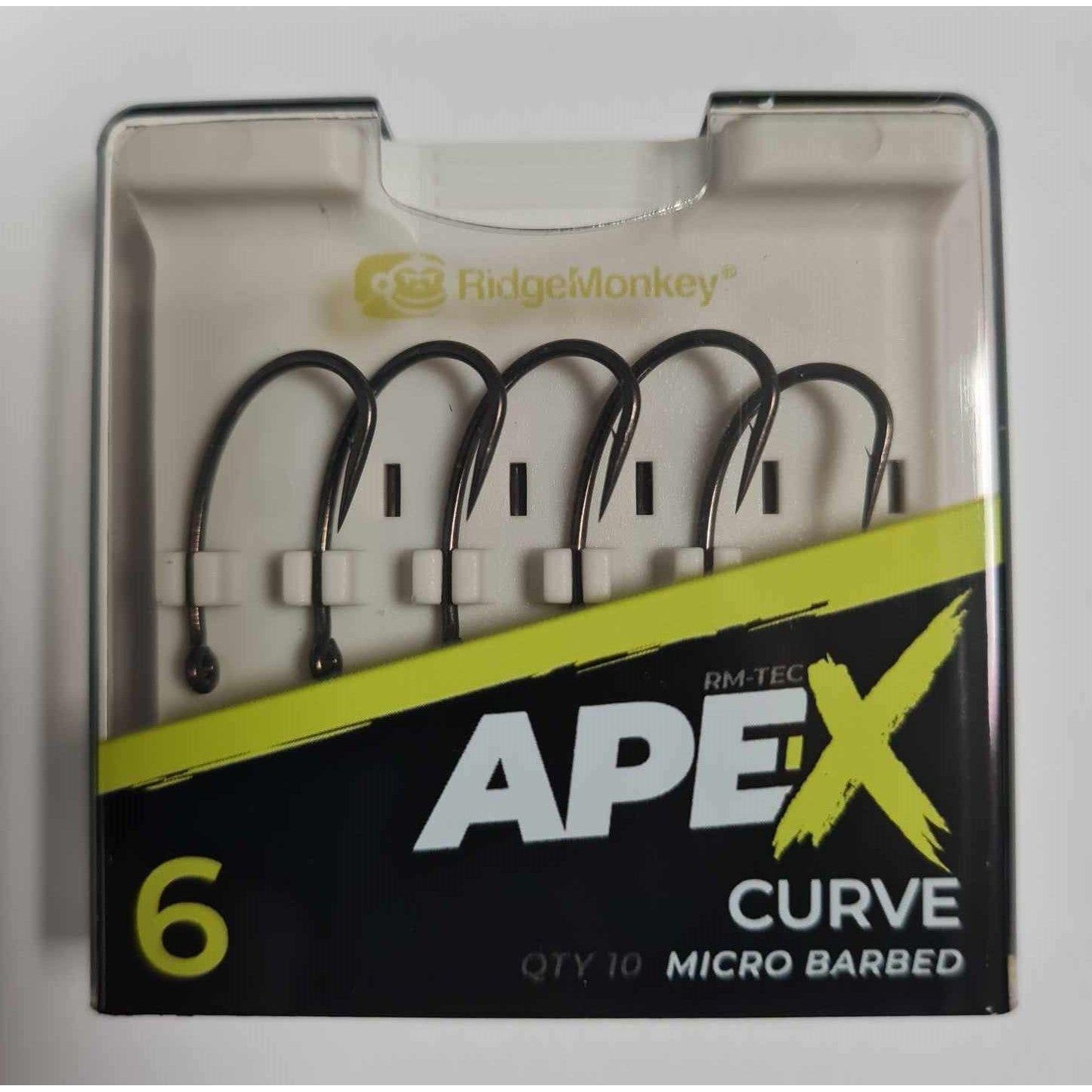 RidgeMonkey Ape-X Curve Barbed - Size 6 - Pack of 5