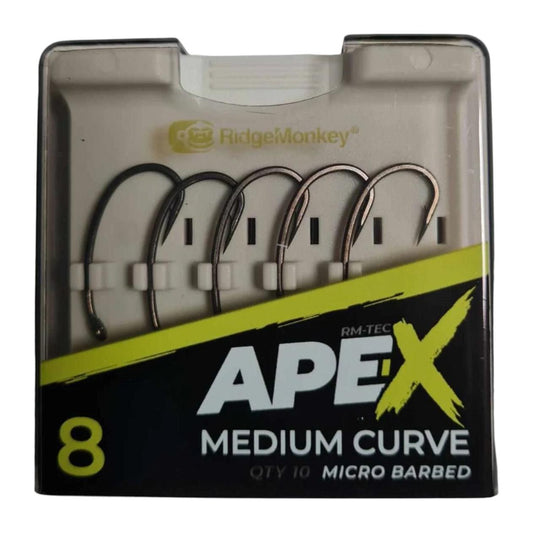 RidgeMonkey Ape-X Medium Curve Barbed - Size 8