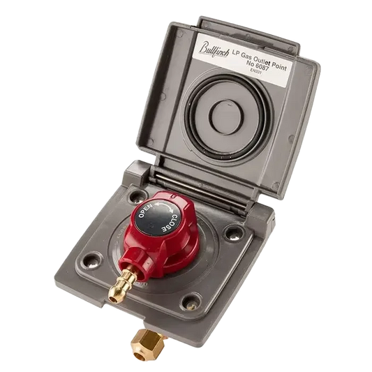 Gas Fitting - Bullfinch Gas Outlet - Grey