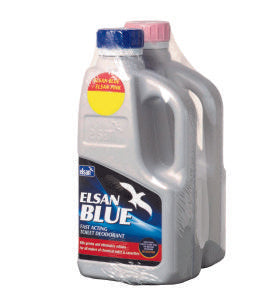 Elsan Twin Pack Toilet Chemicals - Blue & Pink 1L - Available in store only