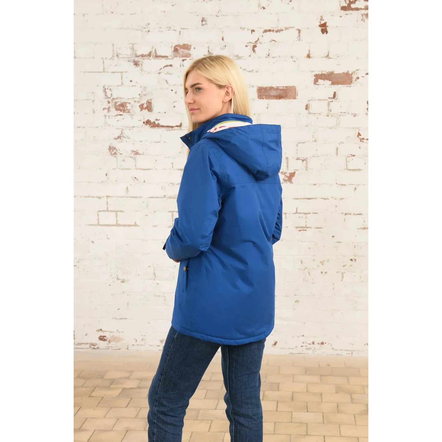 Lighthouse Women's Eva - Mid Hip Padded Waterproof Coat - Blue