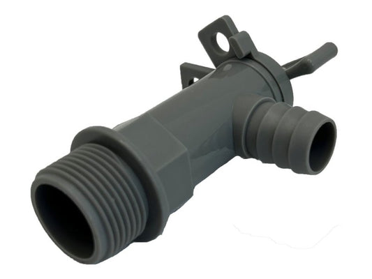 PLS Grey Drainage Tap - Waste Water - 3/4"