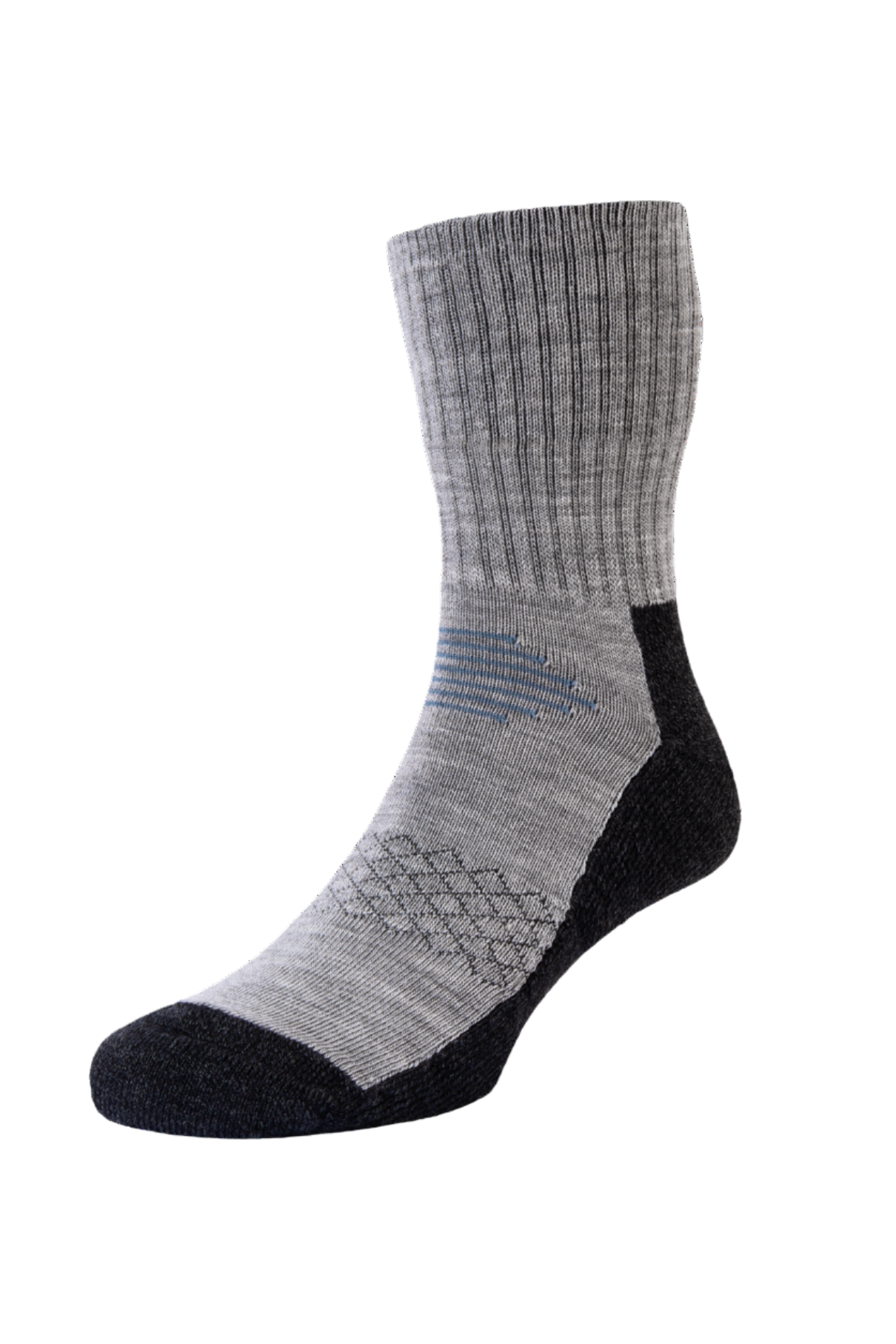 HJ Hall HJ809 Technical Rambler Anti-Blister Dual Layer Sock - Light Grey
