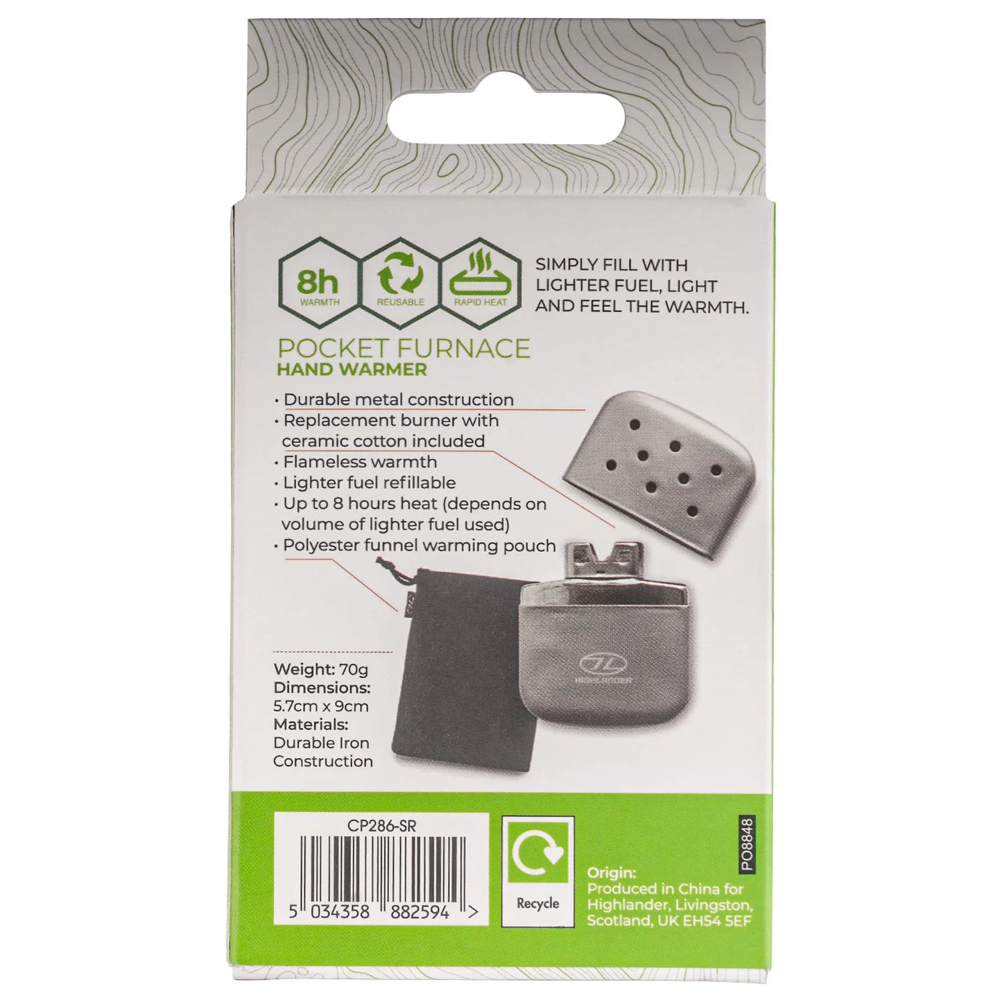 Highlander Pocket Furnace Handwarmer