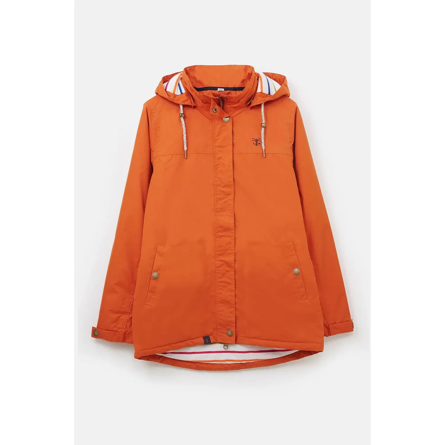 Lighthouse Women's Eva - Mid Hip Padded Waterproof Coat - Burnt Orange