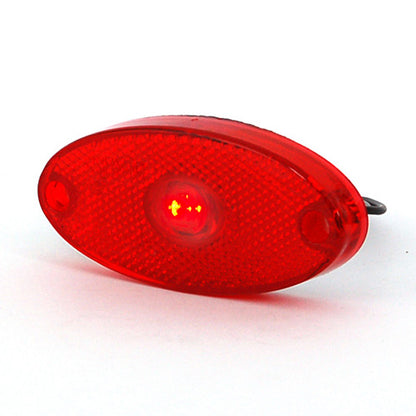 Maypole - 12v/24v Slim Line Oval LED Red Marker Lamp/Reflector