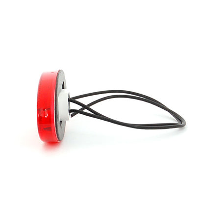 Maypole - 12v/24v Slim Line Oval LED Red Marker Lamp/Reflector