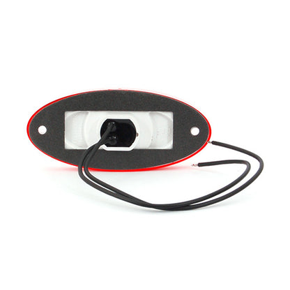 Maypole - 12v/24v Slim Line Oval LED Red Marker Lamp/Reflector