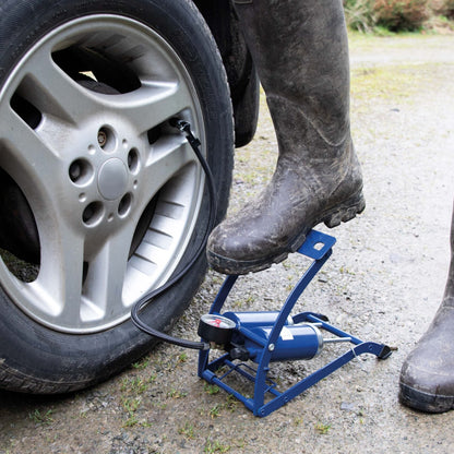 Maypole Double Foot Pump - car, motorbikes, cycle tyres and sports balls