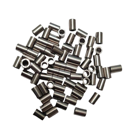 Nickel Plated Copper Crimps 2.4mm - Pack 25