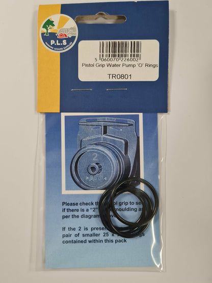 PLS Pistol Grip Water Pump 'O' Rings