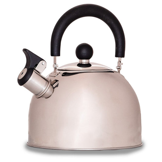 Quest Hamilton Polished Stainless Steel 2L Whistle Kettle