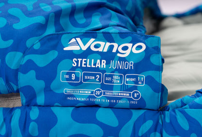 Vango Stellar Junior Sleeping Bag - Atlantic Blue
