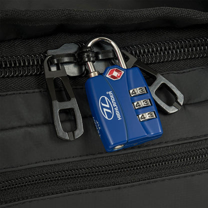 Highlander TSA Alert Combo Lock - Blue