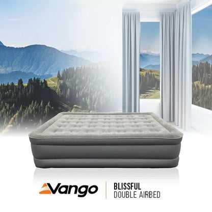 Vango Blissful Double Airbed - Nocturne Grey - Available in store only