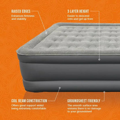 Vango Blissful Double Airbed - Nocturne Grey - Available in store only