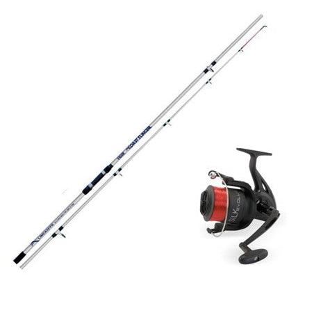 beach fishing rods and reels uk 1 x 14FT Caster Sea BLUE Ocean Rod + 1 x Shizuka 7000 SEA Reel Sports & Outdoors Shakespeare Mti Zero Beach Fishing