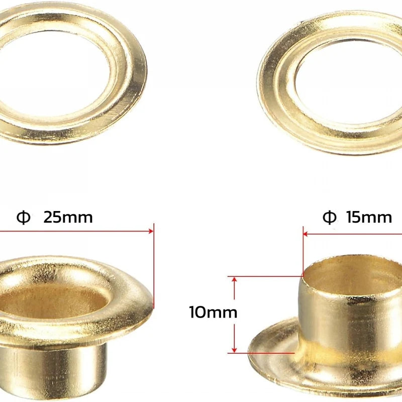 W4 Brass Eyelets 1/2"  (13mm)