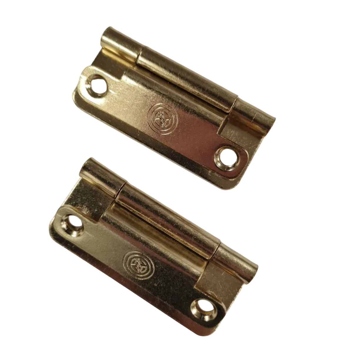 W4 Cranked Hinge -  Brass Finish - 2" (50mm) - Pack of 2