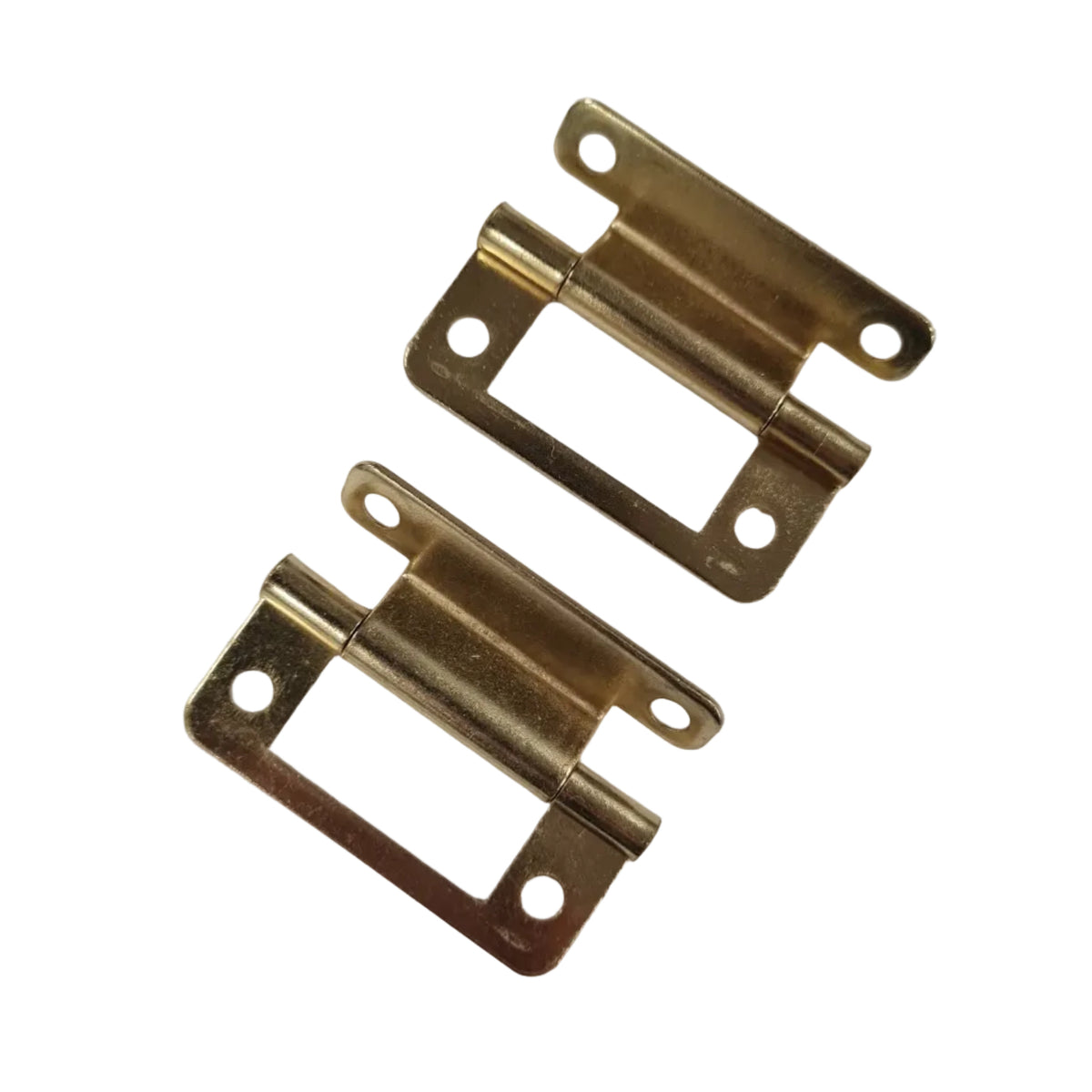 W4 Cranked Hinge -  Brass Finish - 2" (50mm) - Pack of 2