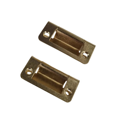 W4 Cranked Hinge -  Brass Finish - 2" (50mm) - Pack of 2