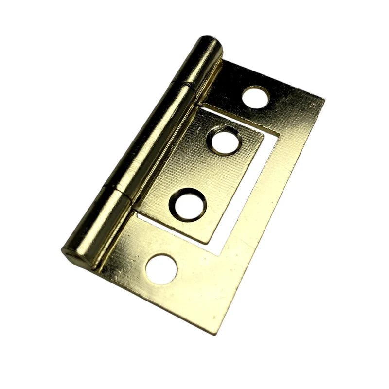 W4 Flush Hinge - Brass Finish - 2" (50mm)