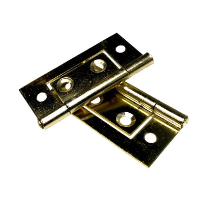 W4 Flush Hinge - Brass Finish - 2" (50mm)