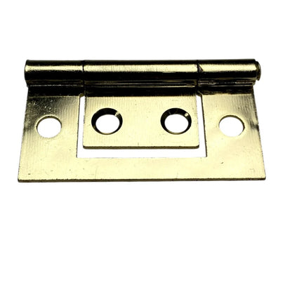 W4 Flush Hinge - Brass Finish - 2" (50mm)