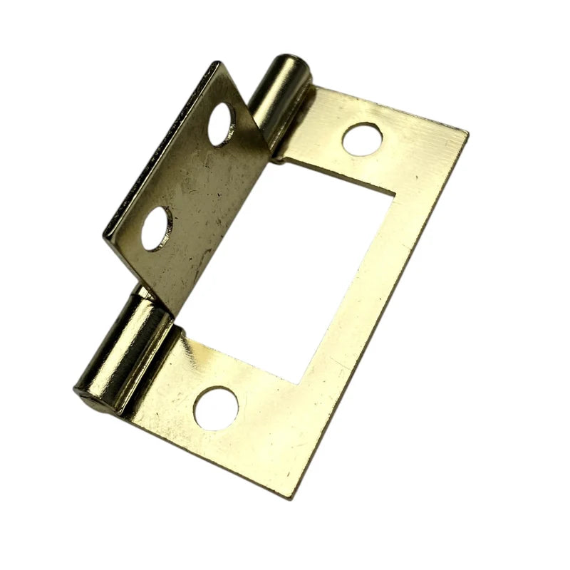 W4 Flush Hinge - Brass Finish - 2" (50mm)