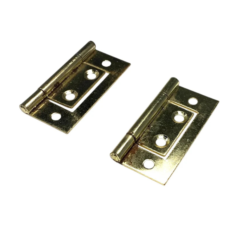 W4 Flush Hinge - Brass Finish - 2" (50mm)