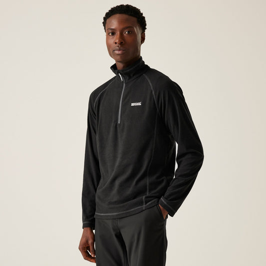 Regatta Men's Montes Lightweight Half Zip Fleece - Black
