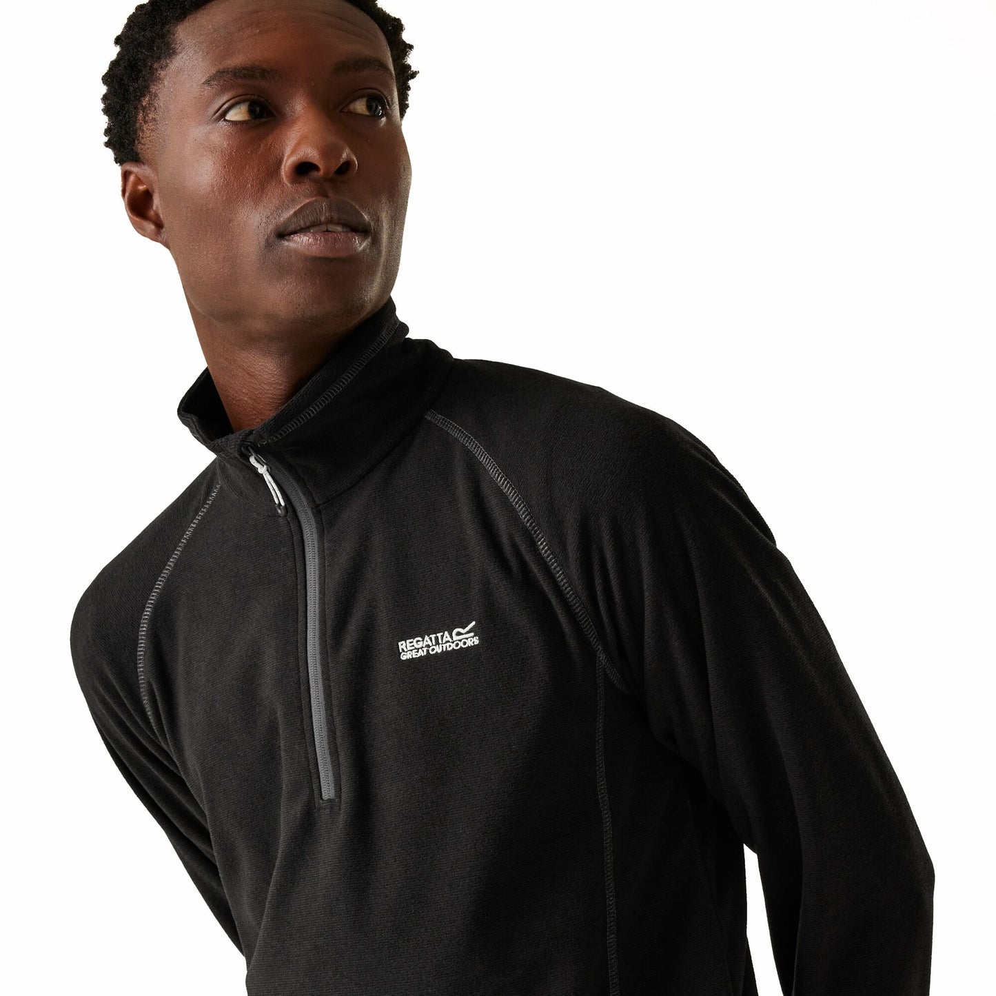 Regatta Men's Montes Lightweight Half Zip Fleece - Black
