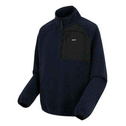 Regatta Men's Frankie Borg Half Zip Fleece - Navy Blue