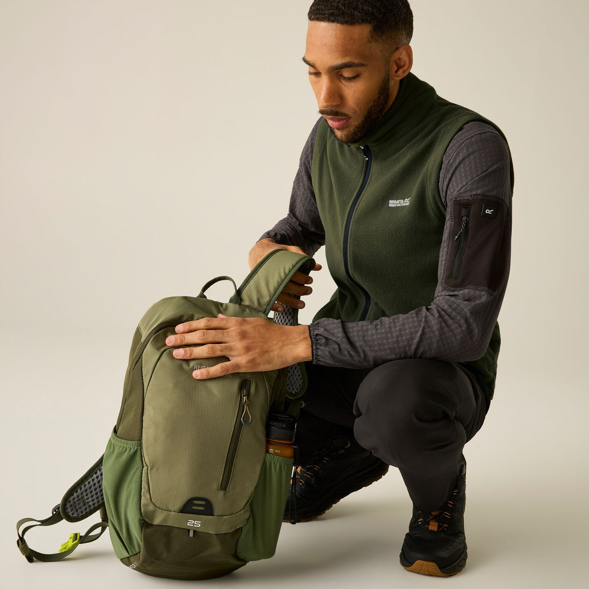 Regatta Men's Tobias II Fleece Gilet -  Khaki Green