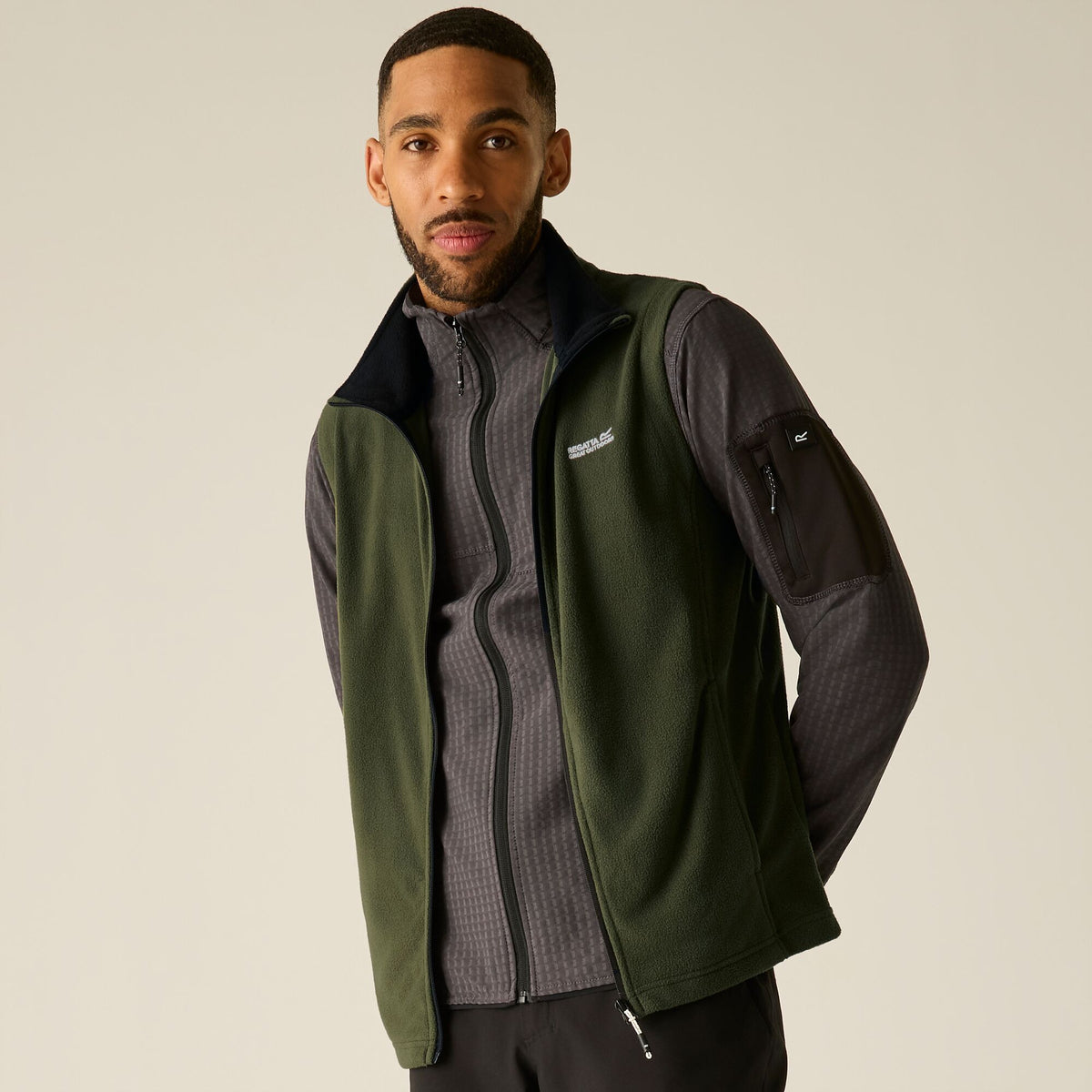 Regatta Men's Tobias II Fleece Gilet -  Khaki Green
