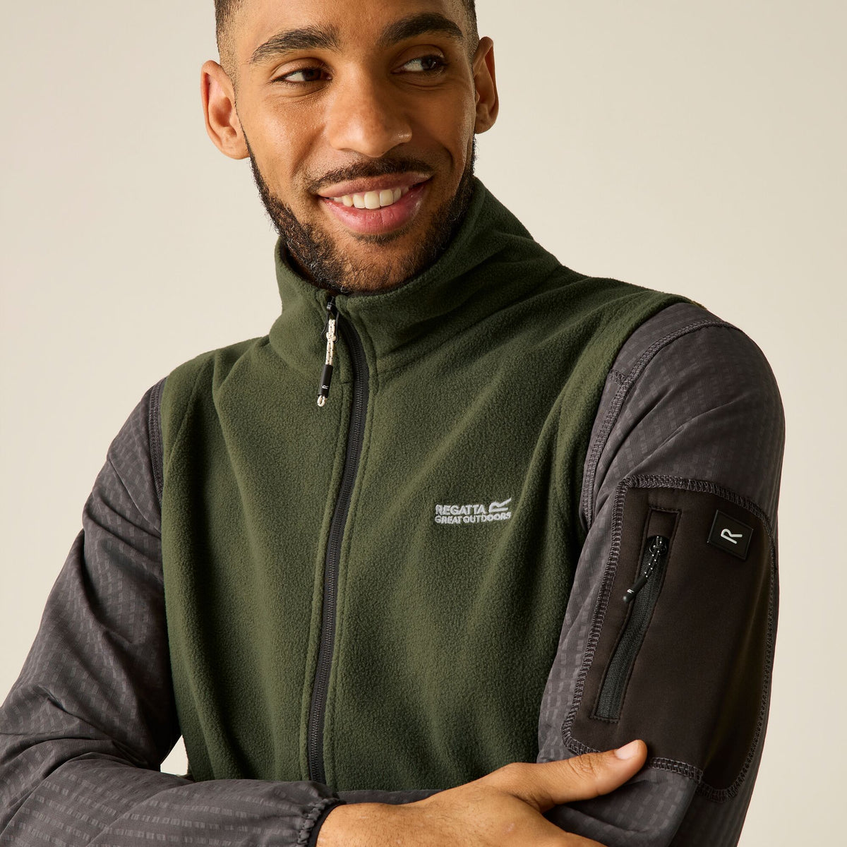 Regatta Men's Tobias II Fleece Gilet -  Khaki Green