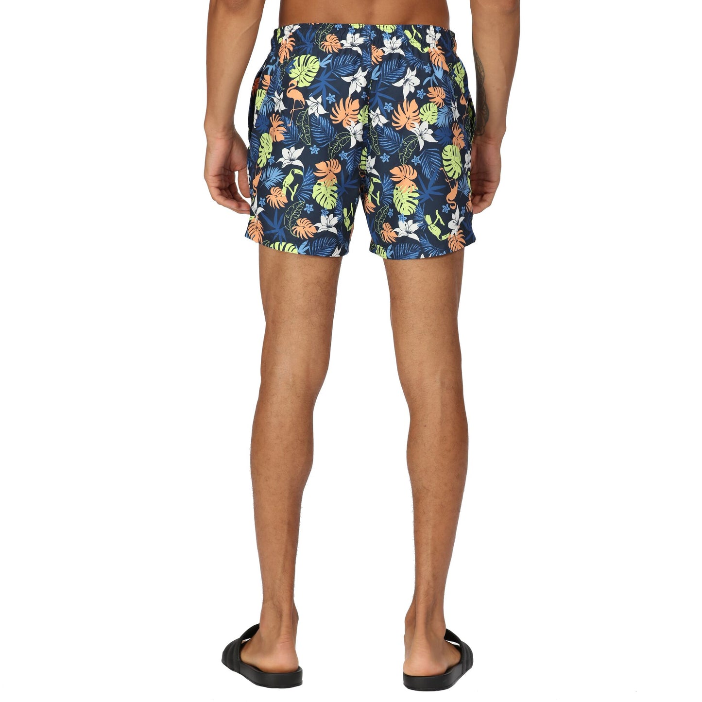 Regatta Men's Loras Swim Short - Navy Tropical Print