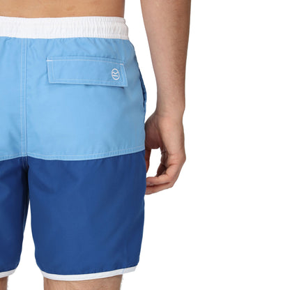 Regatta Men's Benicio Swim Shorts - Lake Blue/Royal Blue