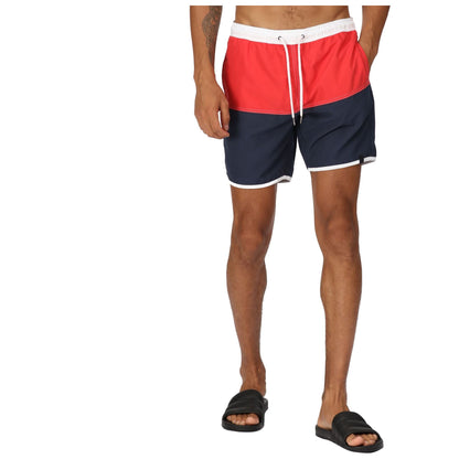 Regatta Men's Benicio Swim Shorts - Rocco Red/Navy