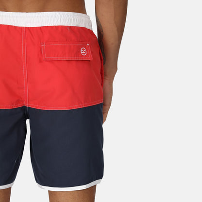 Regatta Men's Benicio Swim Shorts - Rocco Red/Navy