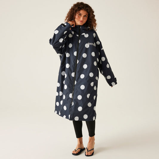 Regatta Adult WP Change Robe - Polka Dot