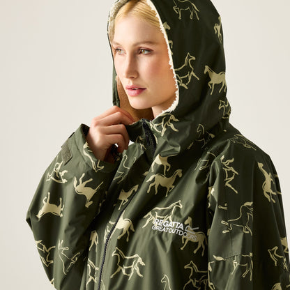 Regatta Adult WP Robe - Dark Khaki Horse