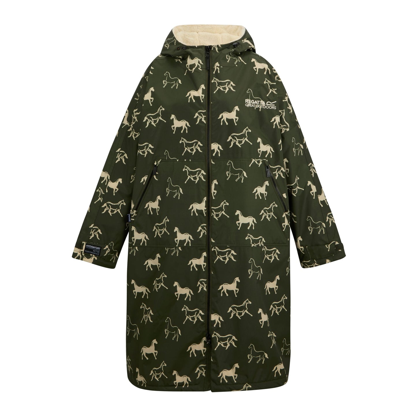 Regatta Adult WP Robe - Dark Khaki Horse